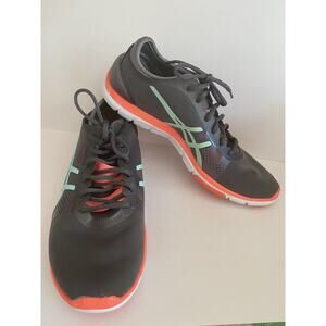 EUC Asics Gel Fit Nova Women's Cross-Training Shoes Granite/Mint/E Melon Sz 9.5